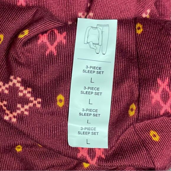 Sonoma three piece pajama pack gift set soft snuggly comfy includes socks Large - Picture 4 of 4